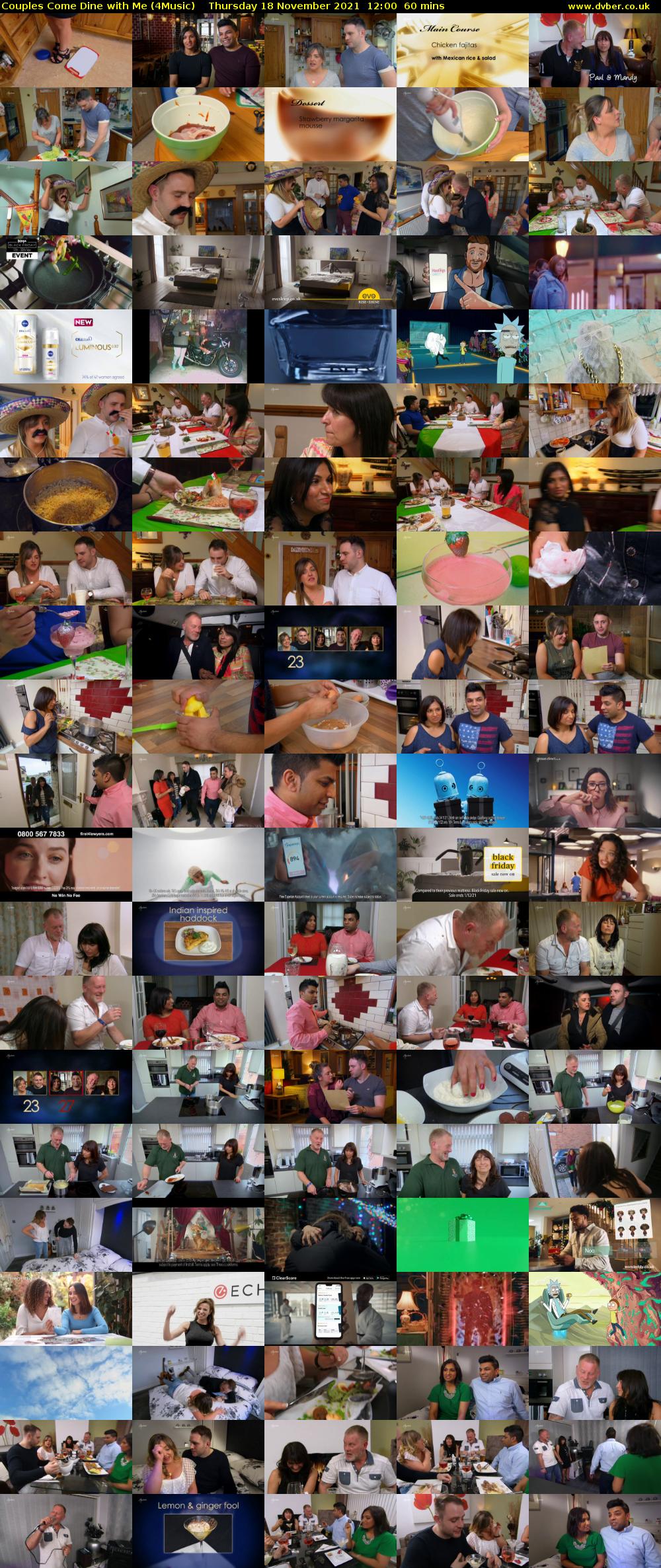 Couples Come Dine with Me (4Music) Thursday 18 November 2021 12:00 - 13:00