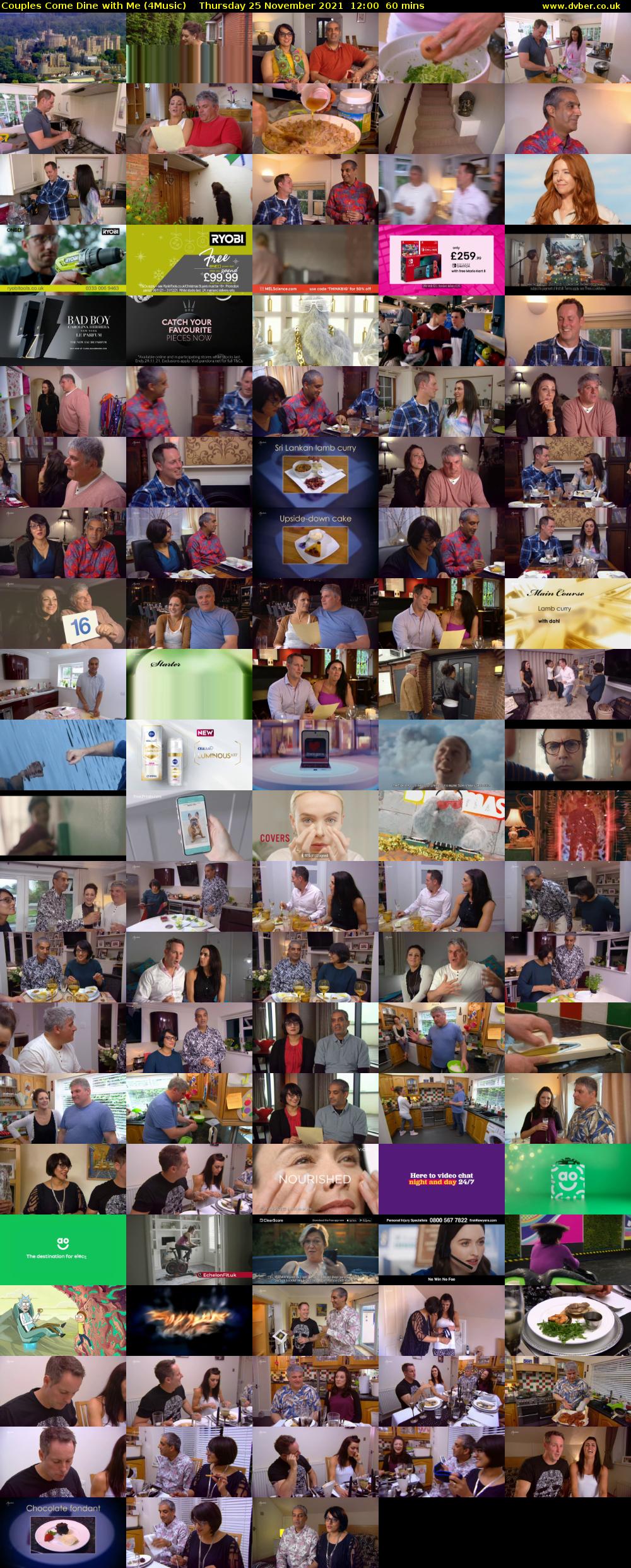 Couples Come Dine with Me (4Music) Thursday 25 November 2021 12:00 - 13:00