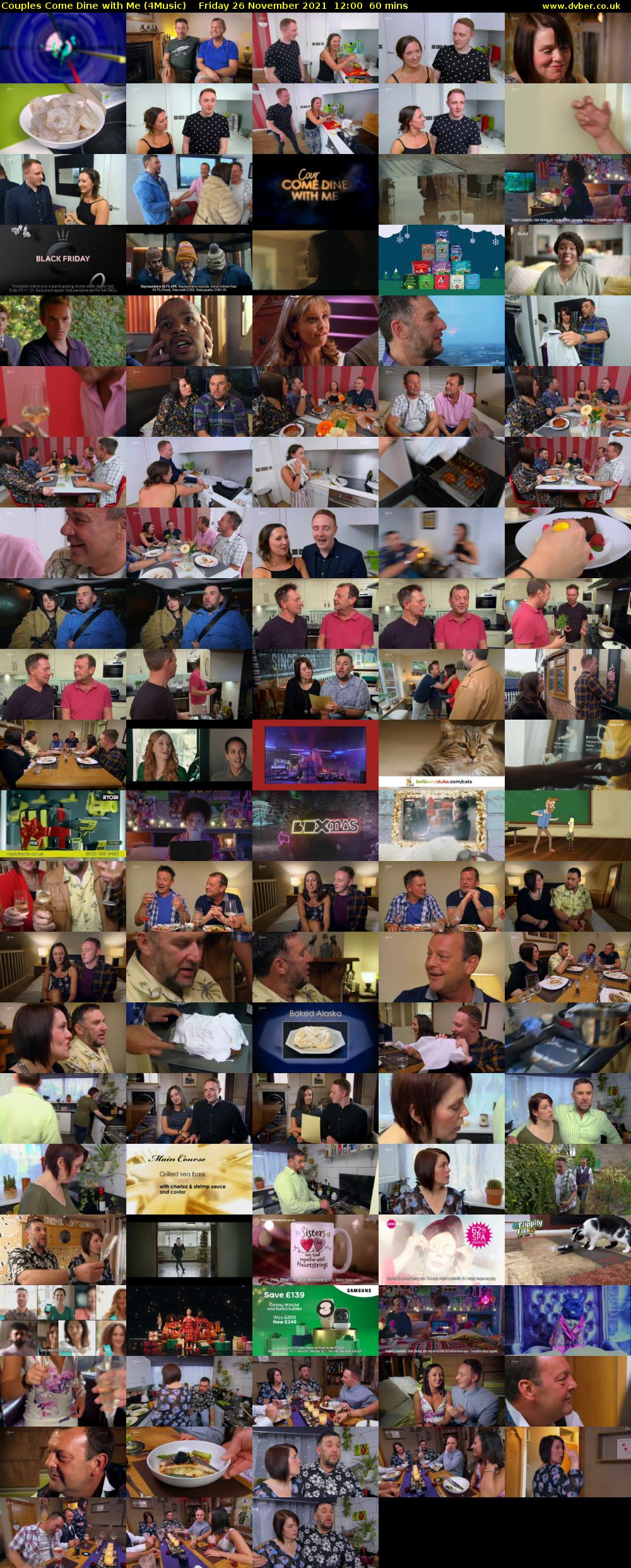 Couples Come Dine with Me (4Music) Friday 26 November 2021 12:00 - 13:00