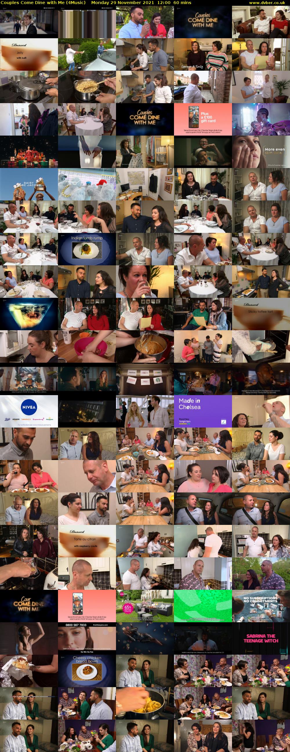 Couples Come Dine with Me (4Music) Monday 29 November 2021 12:00 - 13:00