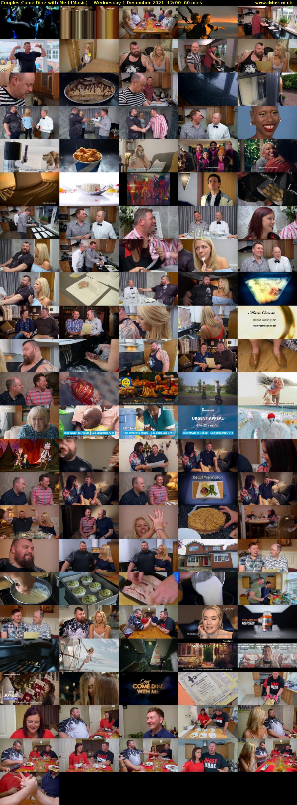 Couples Come Dine with Me (4Music) Wednesday 1 December 2021 12:00 - 13:00