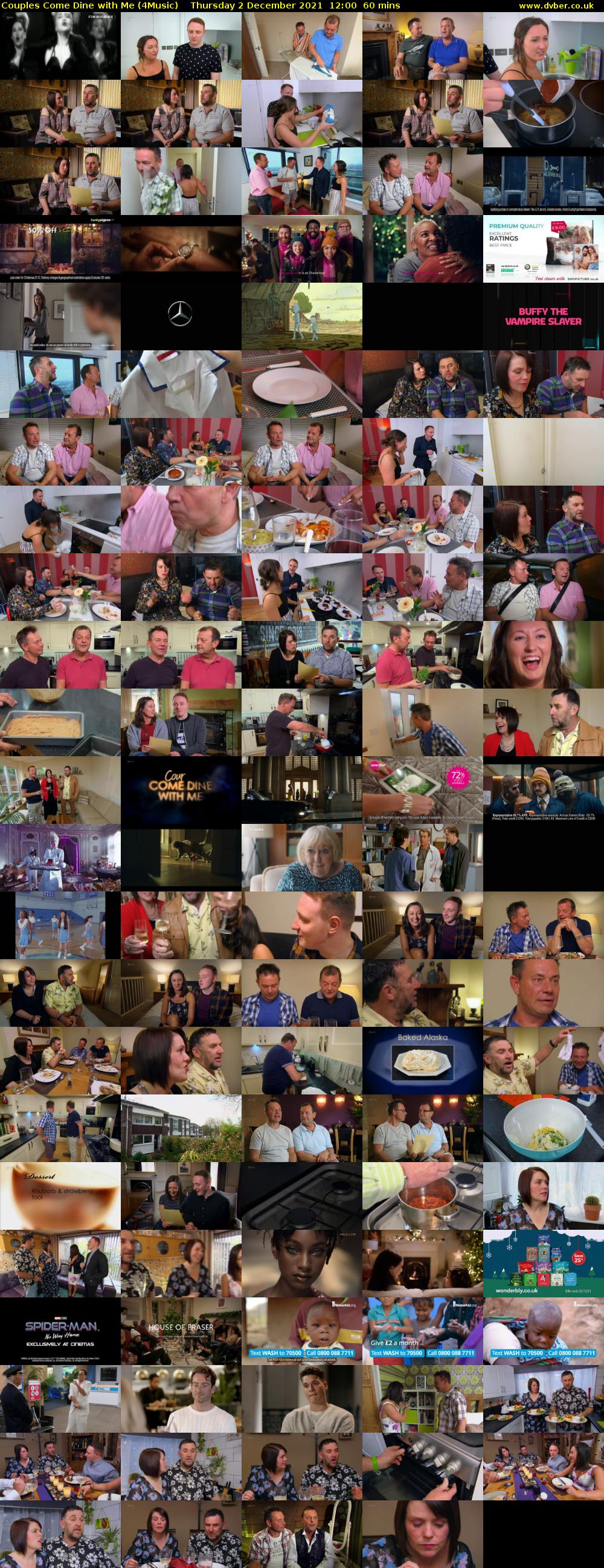 Couples Come Dine with Me (4Music) Thursday 2 December 2021 12:00 - 13:00