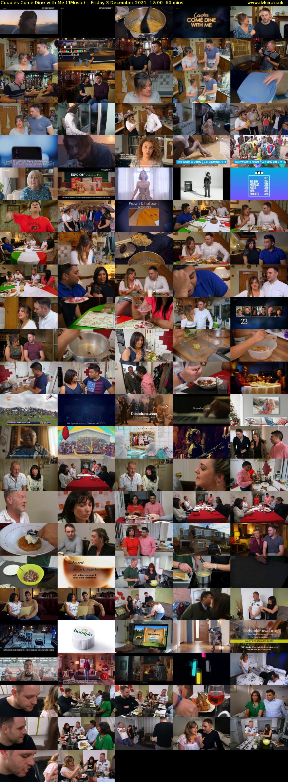 Couples Come Dine with Me (4Music) Friday 3 December 2021 12:00 - 13:00