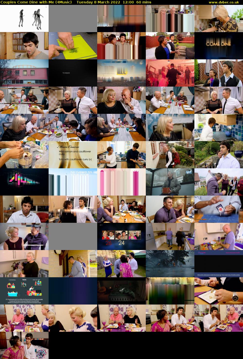 Couples Come Dine with Me (4Music) Tuesday 8 March 2022 12:00 - 13:00
