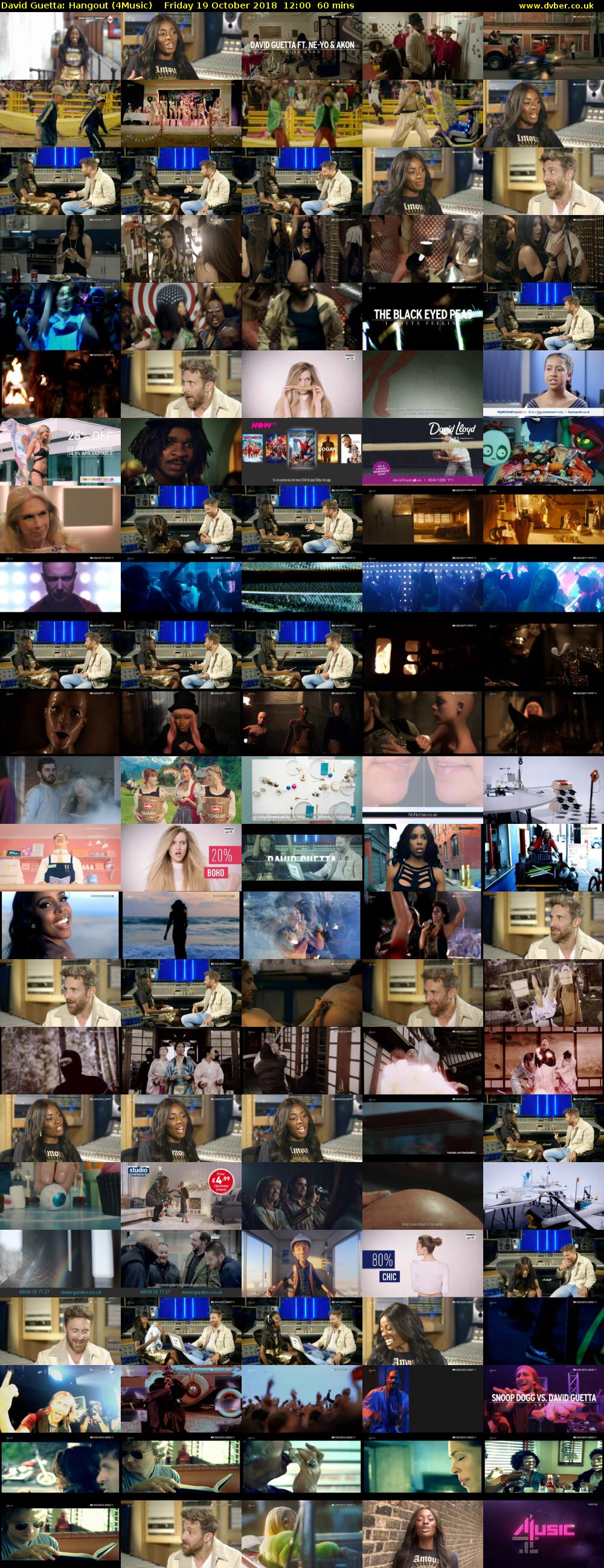 David Guetta: Hangout (4Music) Friday 19 October 2018 12:00 - 13:00