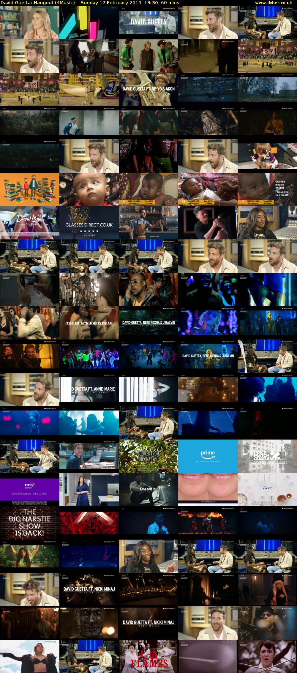David Guetta: Hangout (4Music) Sunday 17 February 2019 13:30 - 14:30
