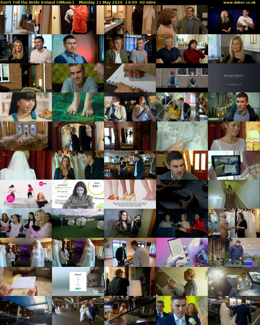 Don't Tell the Bride Ireland (4Music) Monday 11 May 2020 14:00 - 15:00
