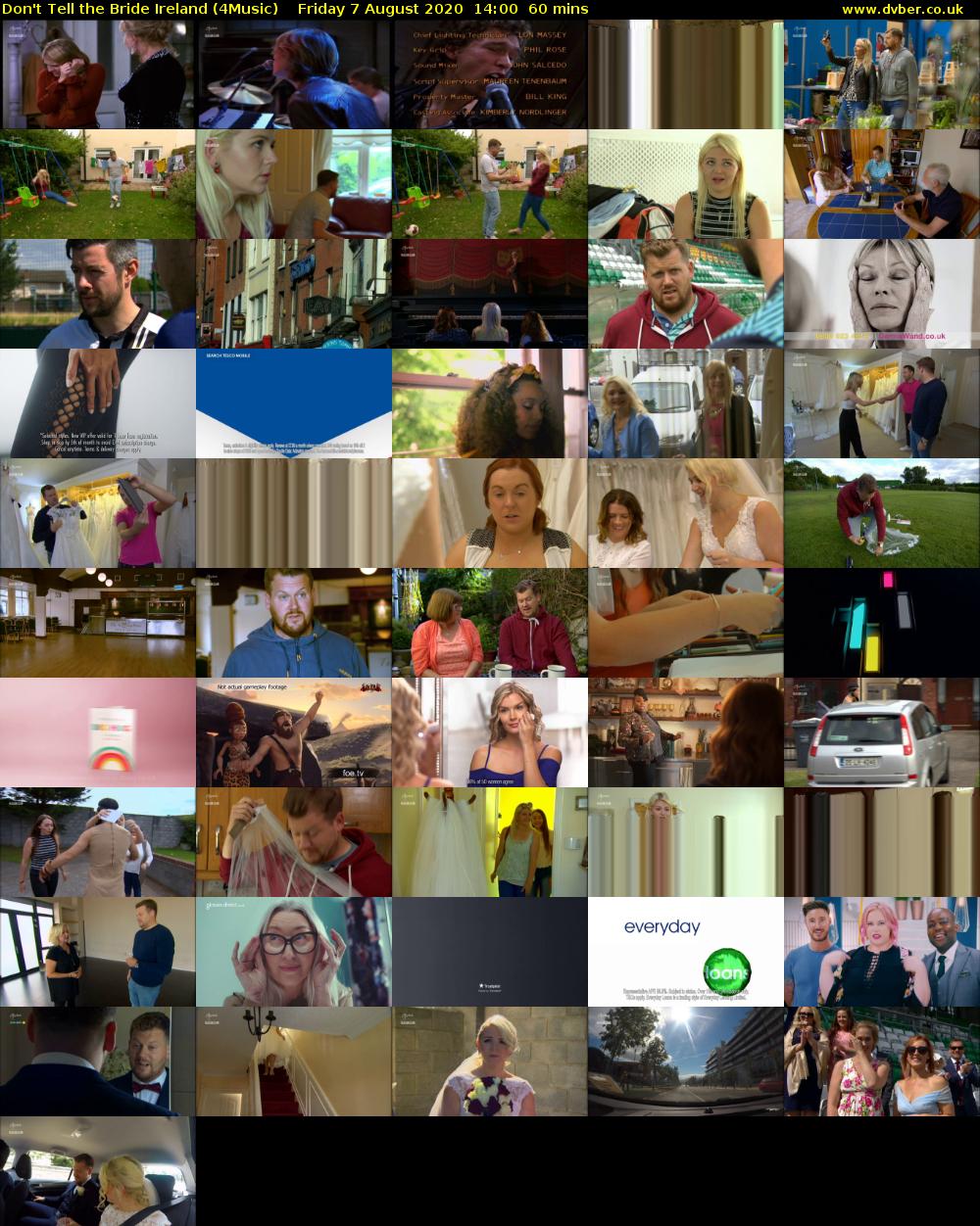 Don't Tell the Bride Ireland (4Music) Friday 7 August 2020 14:00 - 15:00