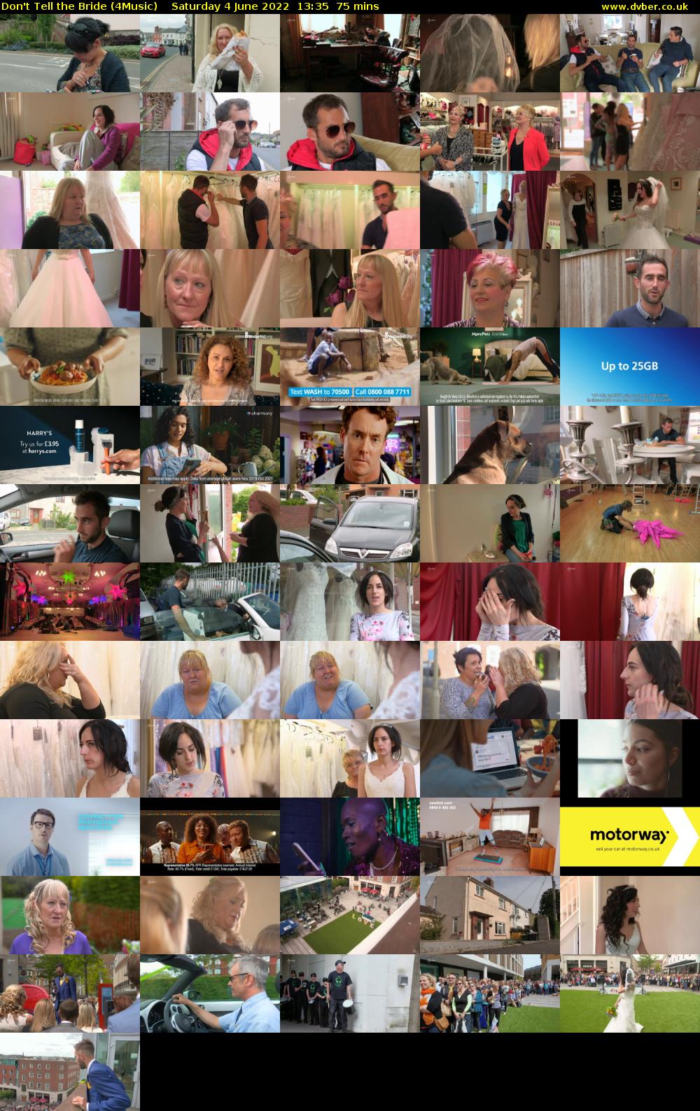 Don't Tell the Bride (4Music) Saturday 4 June 2022 13:35 - 14:50