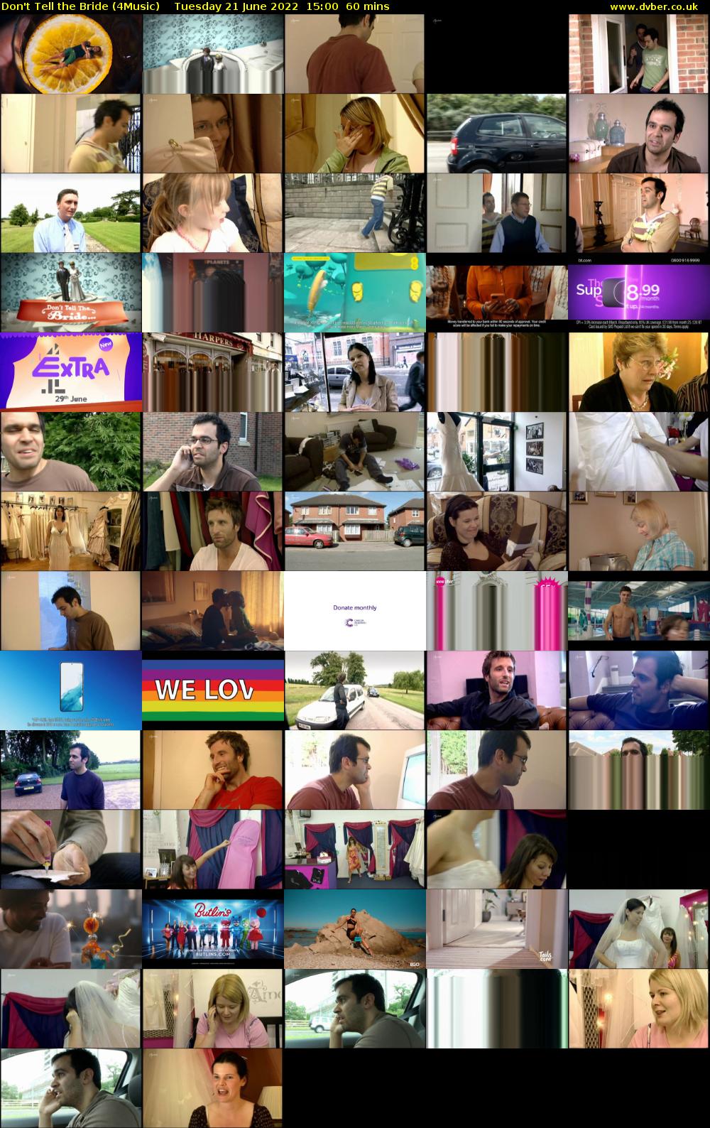 Don't Tell the Bride (4Music) Tuesday 21 June 2022 15:00 - 16:00