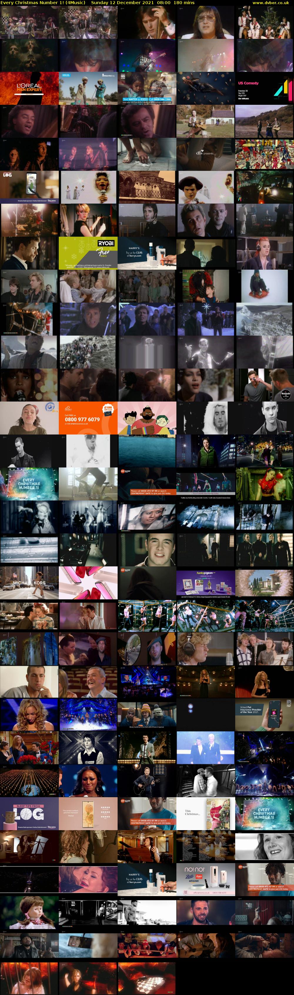 Every Christmas Number 1! (4Music) Sunday 12 December 2021 08:00 - 11:00