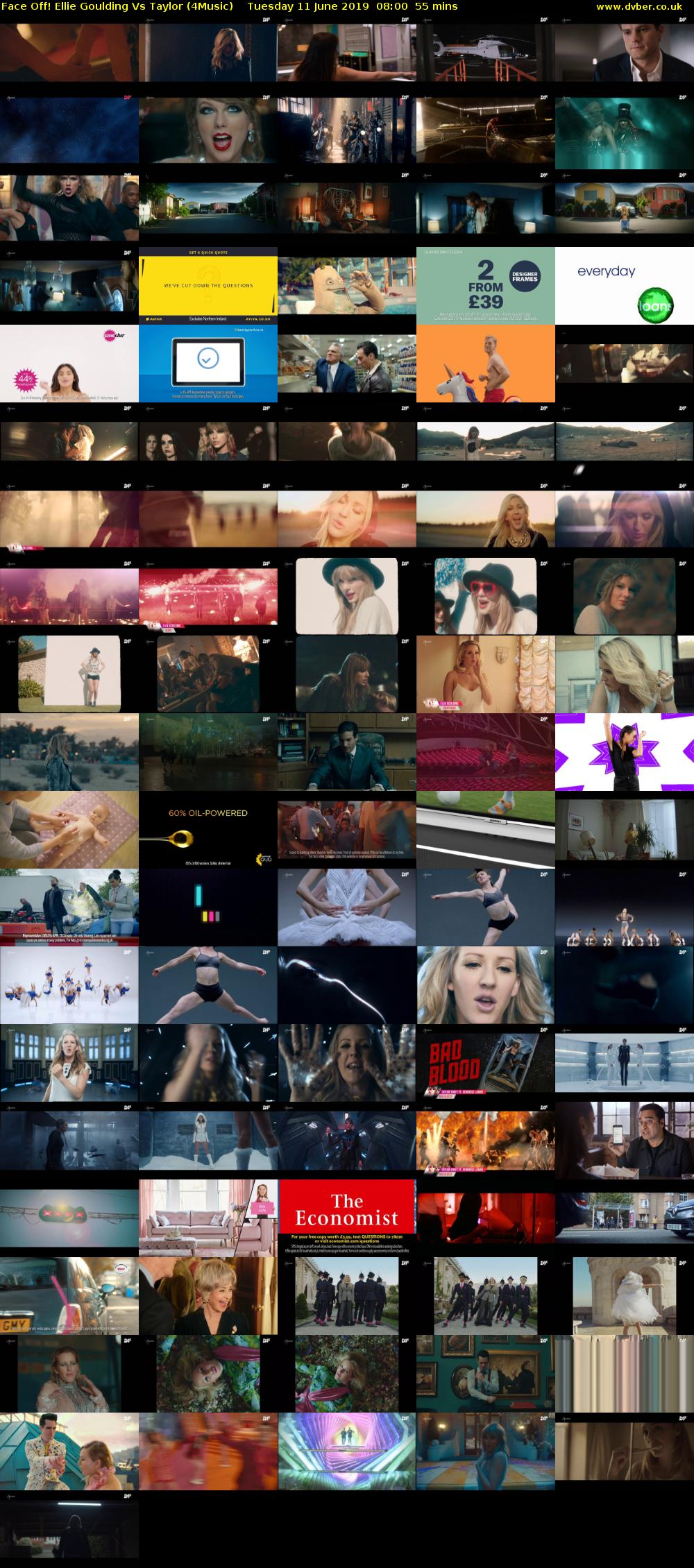 Face Off! Ellie Goulding Vs Taylor (4Music) Tuesday 11 June 2019 08:00 - 08:55