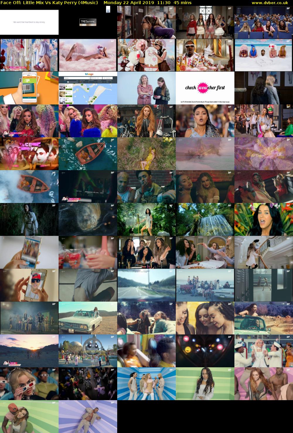 Face Off: Little Mix Vs Katy Perry (4Music) Monday 22 April 2019 11:30 - 12:15