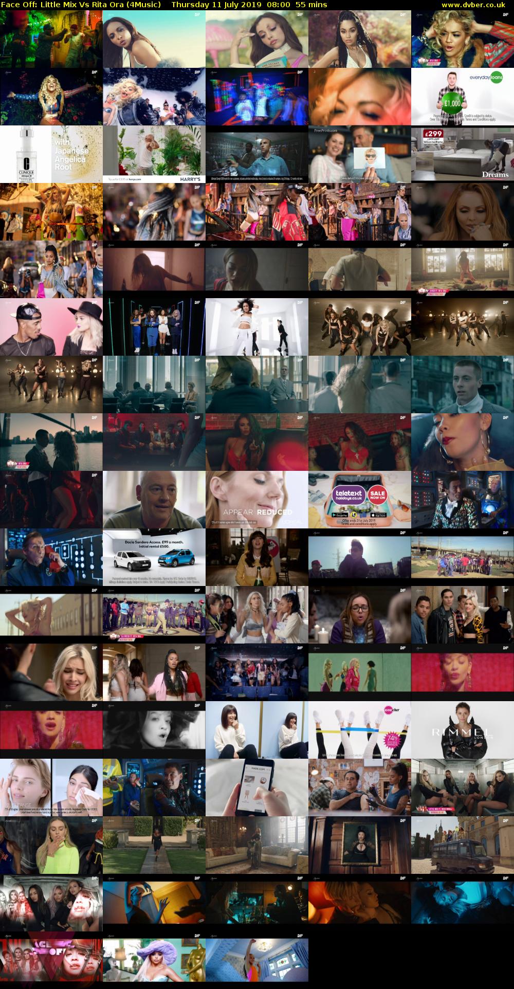 Face Off: Little Mix Vs Rita Ora (4Music) Thursday 11 July 2019 08:00 - 08:55