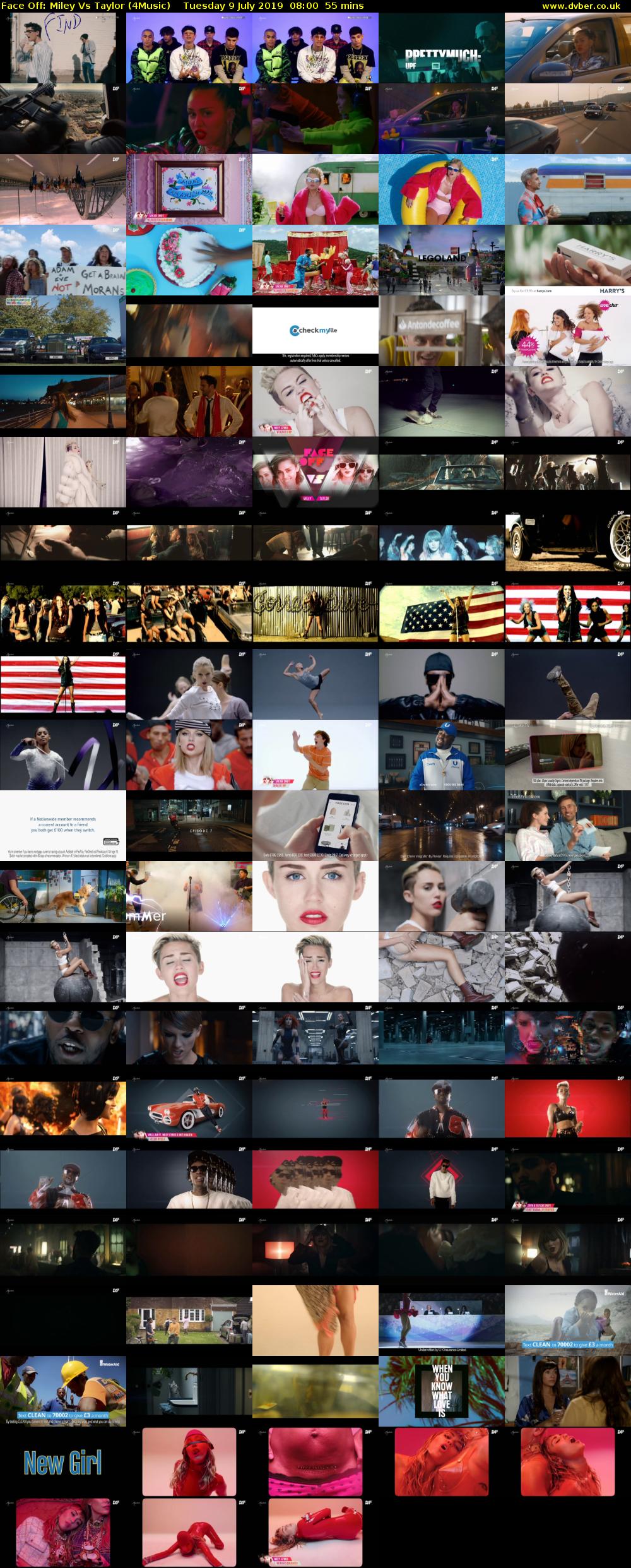 Face Off: Miley Vs Taylor (4Music) Tuesday 9 July 2019 08:00 - 08:55