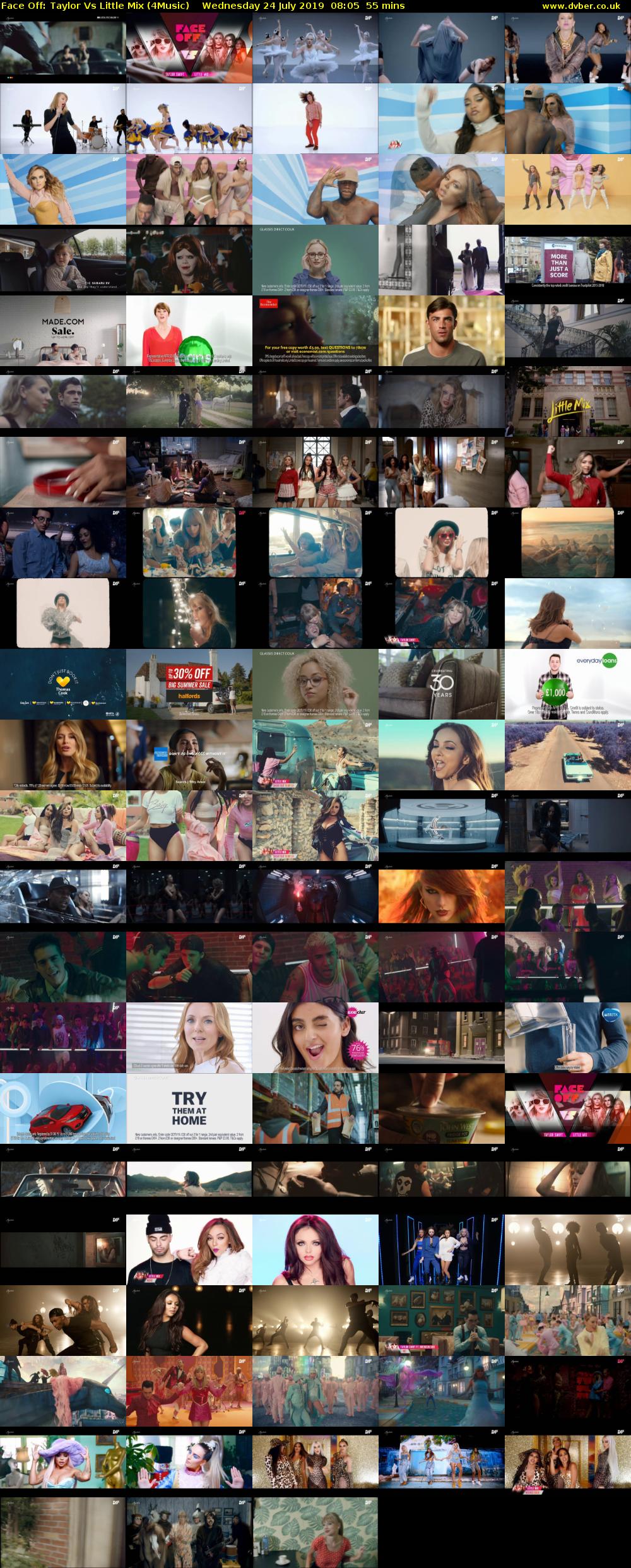 Face Off: Taylor Vs Little Mix (4Music) Wednesday 24 July 2019 08:05 - 09:00