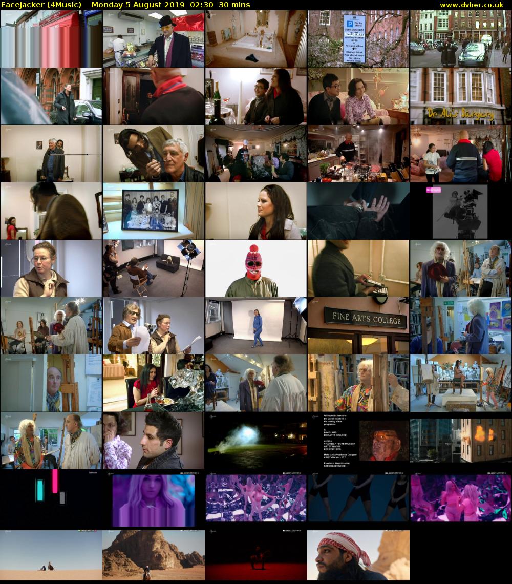 Facejacker (4Music) Monday 5 August 2019 02:30 - 03:00