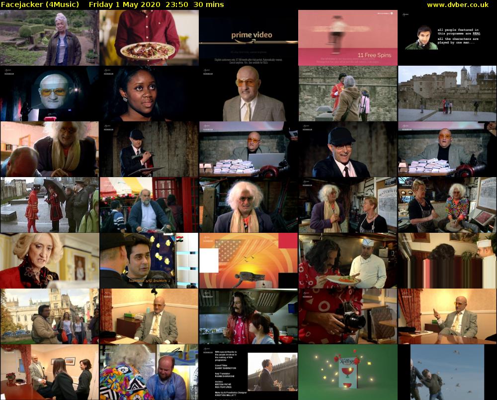 Facejacker (4Music) Friday 1 May 2020 23:50 - 00:20