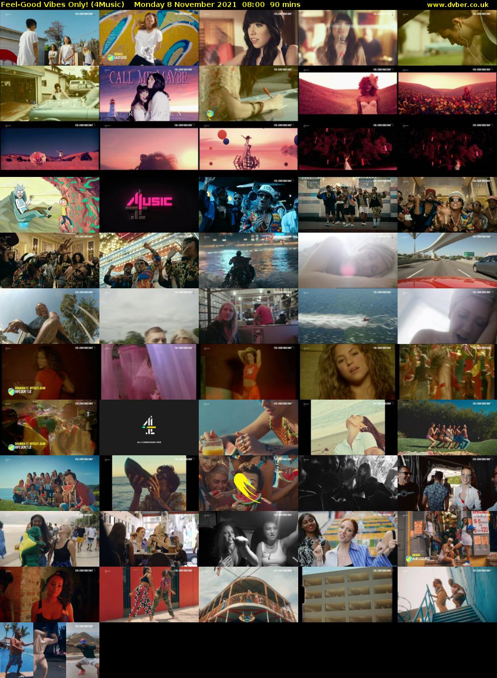 Feel-Good Vibes Only! (4Music) Monday 8 November 2021 08:00 - 09:30