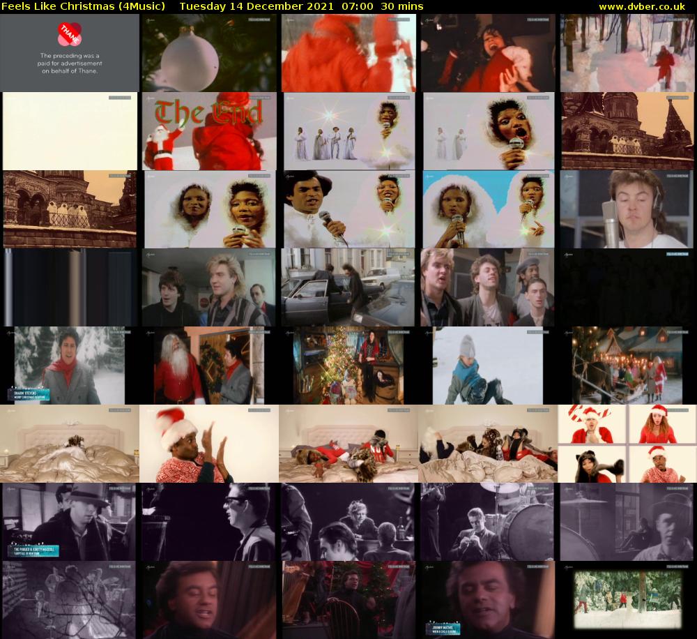 Feels Like Christmas (4Music) Tuesday 14 December 2021 07:00 - 07:30
