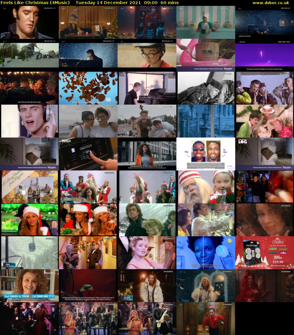 Feels Like Christmas (4Music) Tuesday 14 December 2021 09:00 - 10:00