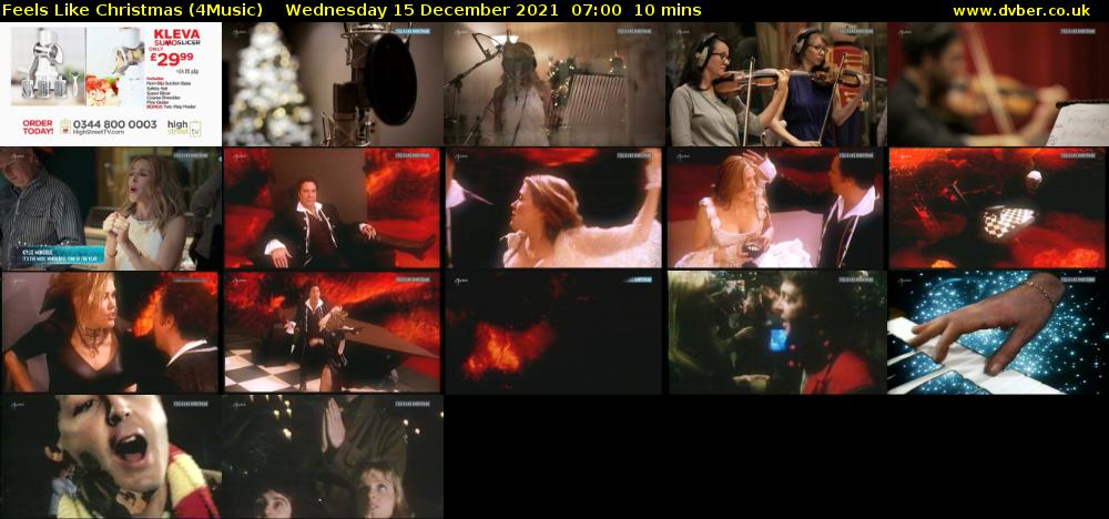 Feels Like Christmas (4Music) Wednesday 15 December 2021 07:00 - 07:10