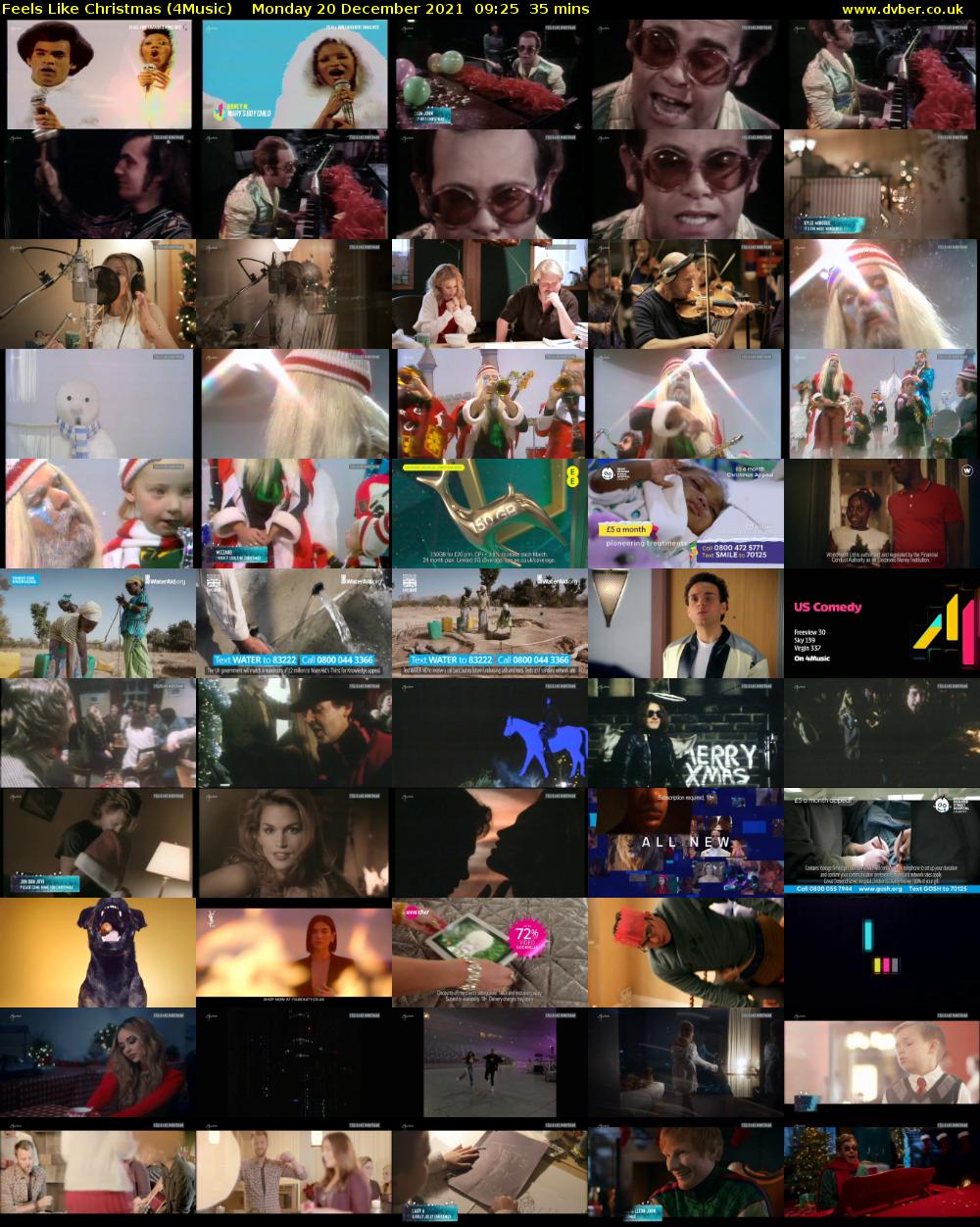 Feels Like Christmas (4Music) Monday 20 December 2021 09:25 - 10:00