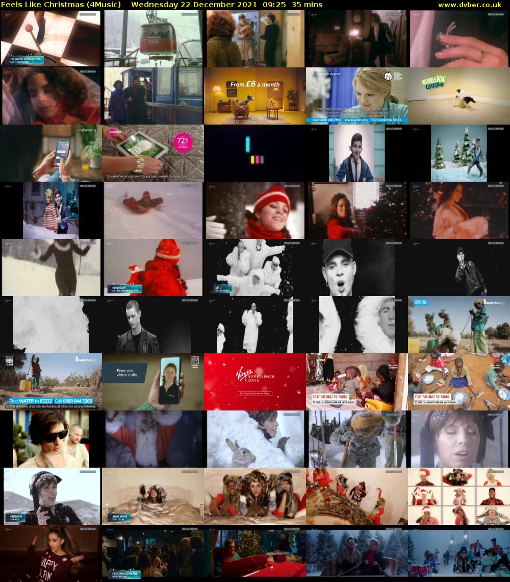 Feels Like Christmas (4Music) Wednesday 22 December 2021 09:25 - 10:00
