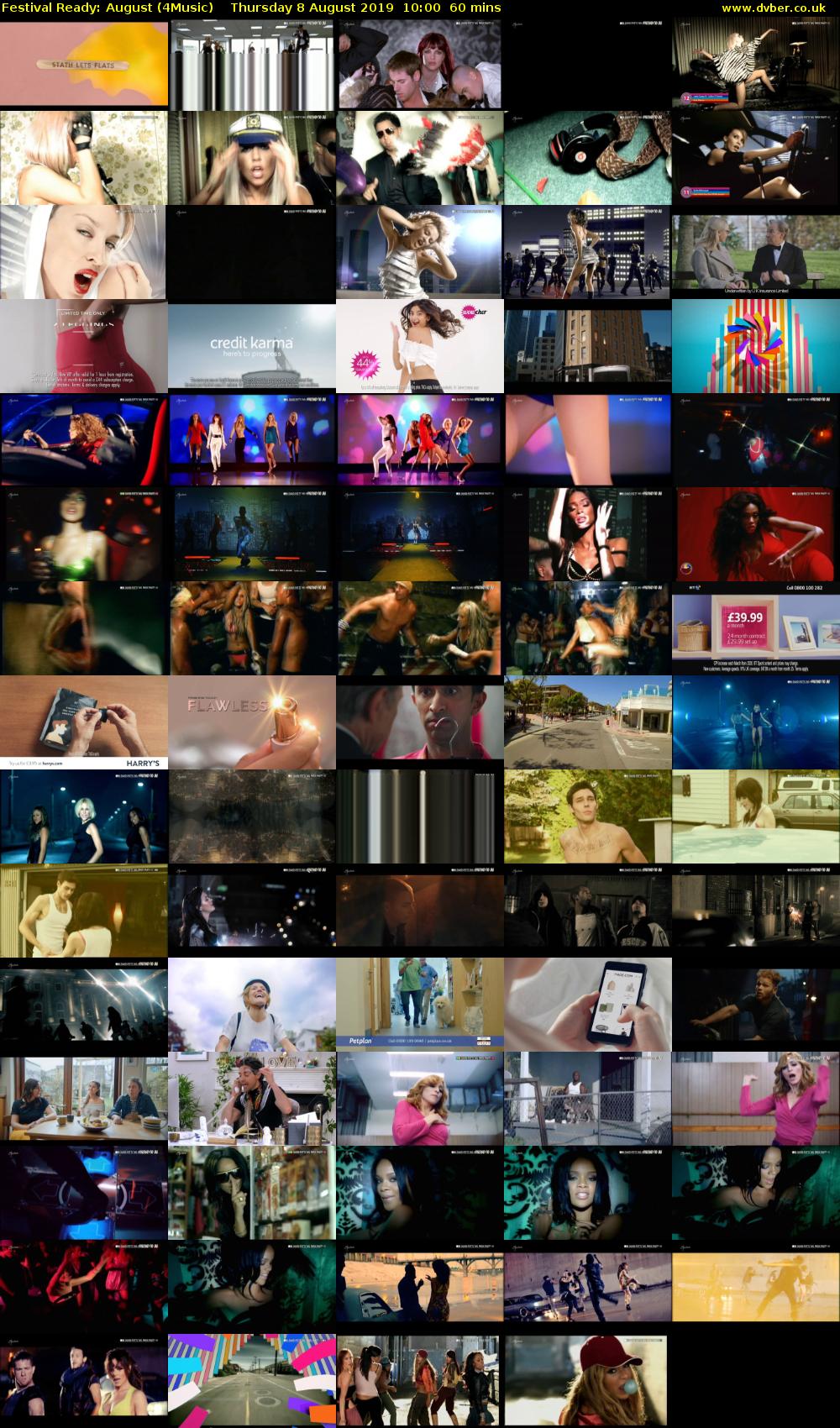 Festival Ready: August (4Music) Thursday 8 August 2019 10:00 - 11:00