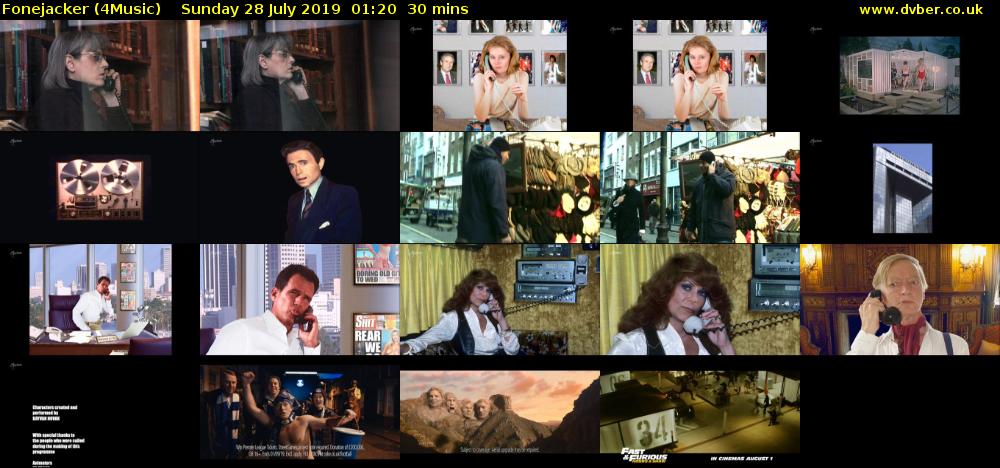 Fonejacker (4Music) Sunday 28 July 2019 01:20 - 01:50