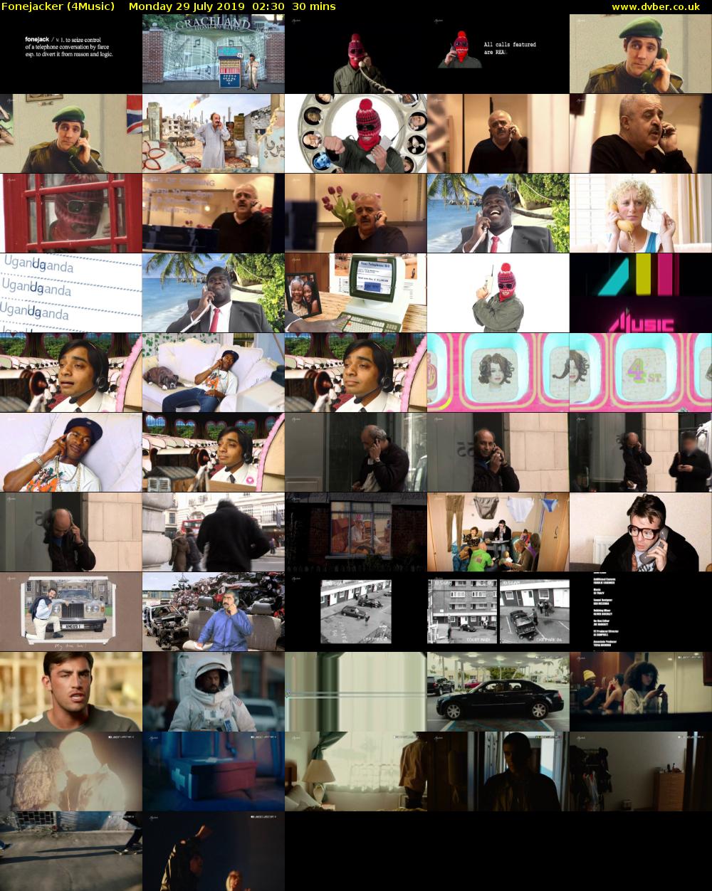 Fonejacker (4Music) Monday 29 July 2019 02:30 - 03:00