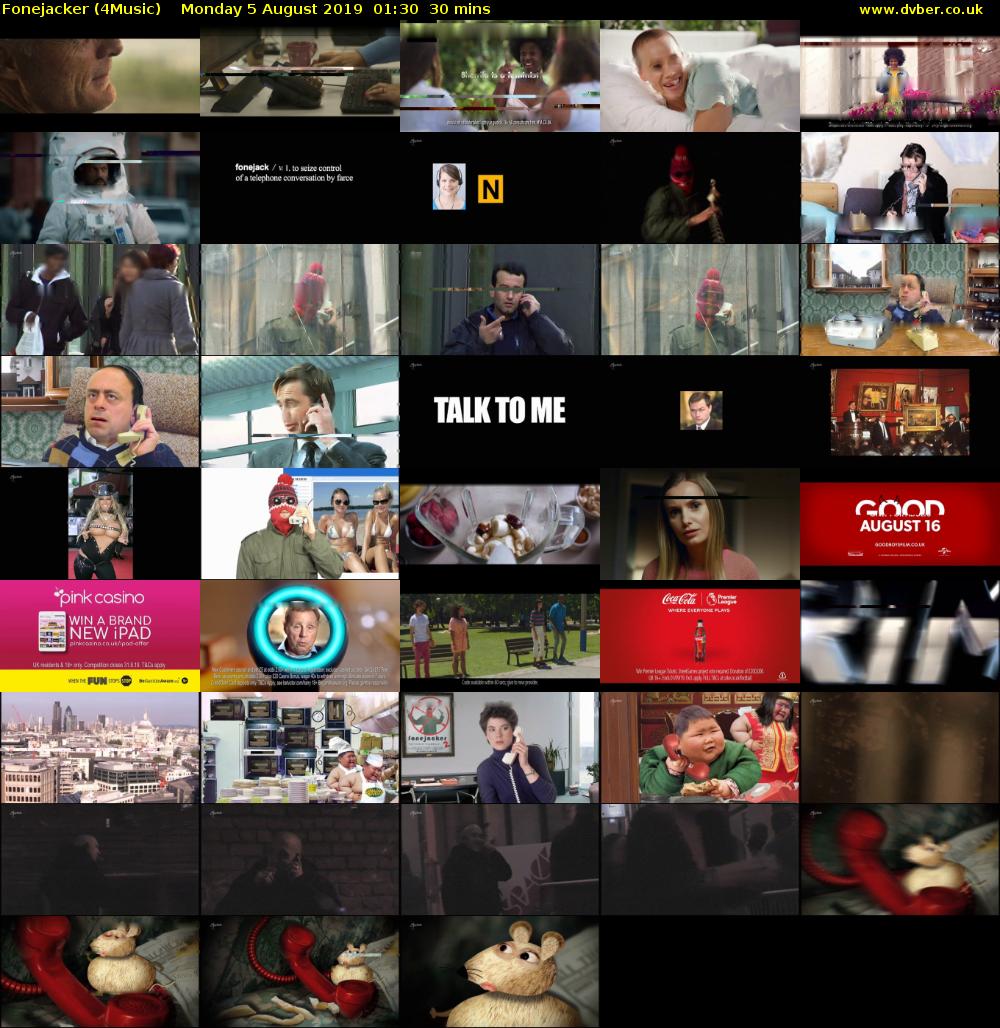 Fonejacker (4Music) Monday 5 August 2019 01:30 - 02:00