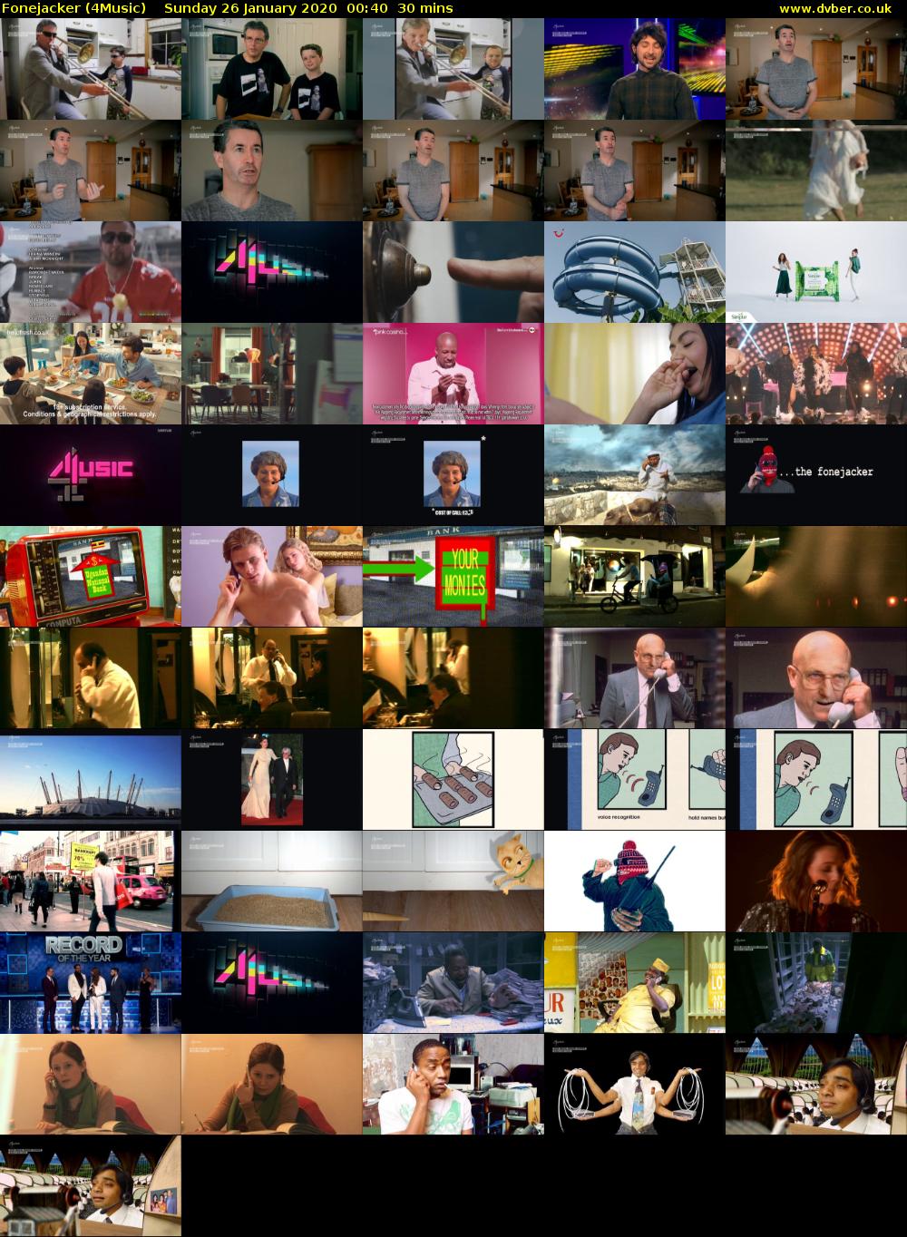 Fonejacker (4Music) Sunday 26 January 2020 00:40 - 01:10