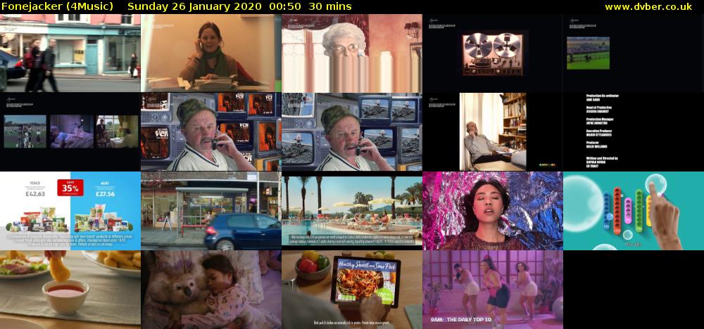 Fonejacker (4Music) Sunday 26 January 2020 00:50 - 01:20