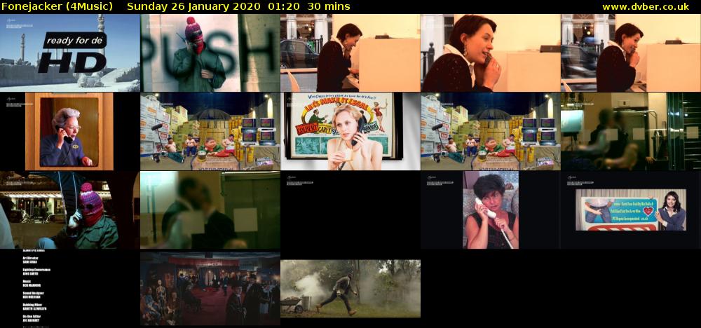 Fonejacker (4Music) Sunday 26 January 2020 01:20 - 01:50