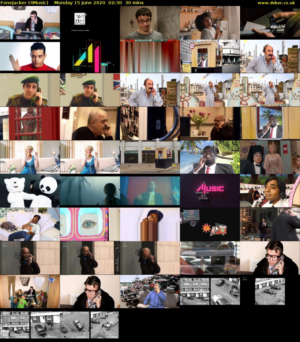 Fonejacker (4Music) Monday 15 June 2020 02:30 - 03:00