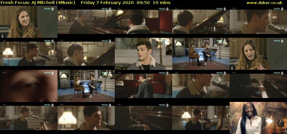 Fresh Focus: AJ Mitchell (4Music) Friday 7 February 2020 09:50 - 10:00