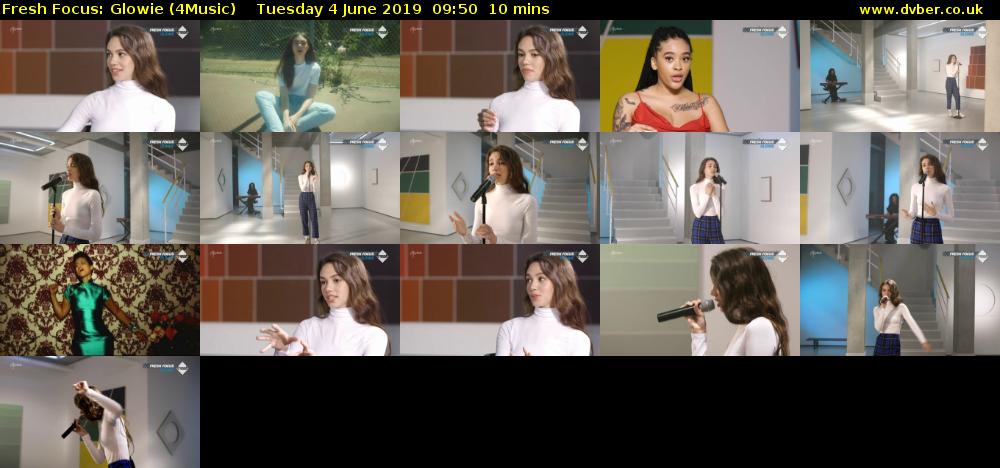Fresh Focus: Glowie (4Music) Tuesday 4 June 2019 09:50 - 10:00