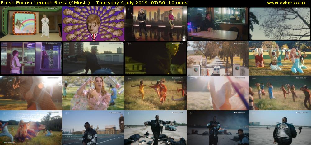 Fresh Focus: Lennon Stella (4Music) Thursday 4 July 2019 07:50 - 08:00