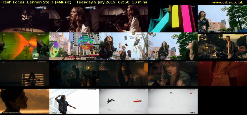 Fresh Focus: Lennon Stella (4Music) Tuesday 9 July 2019 02:50 - 03:00