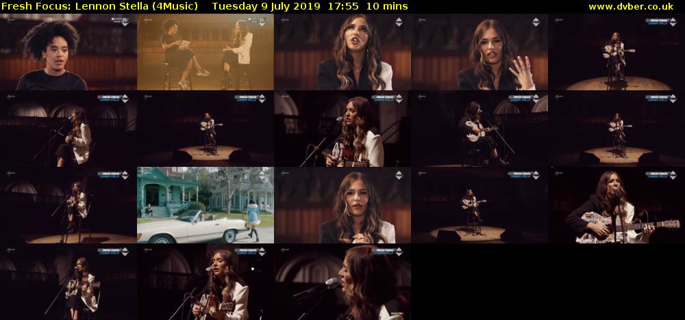 Fresh Focus: Lennon Stella (4Music) Tuesday 9 July 2019 17:55 - 18:05
