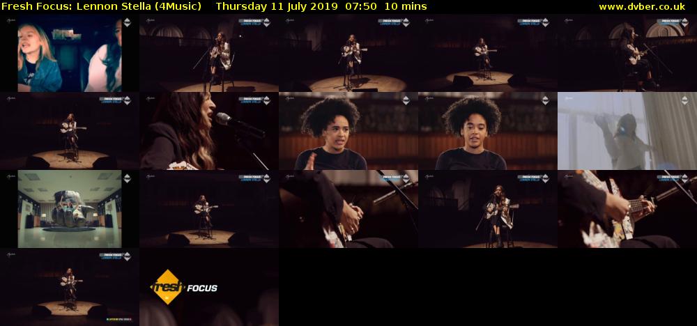 Fresh Focus: Lennon Stella (4Music) Thursday 11 July 2019 07:50 - 08:00