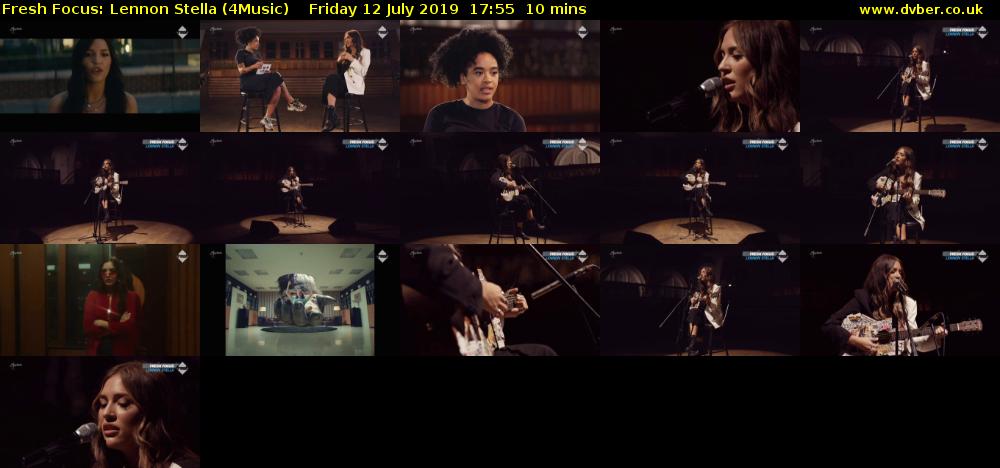 Fresh Focus: Lennon Stella (4Music) Friday 12 July 2019 17:55 - 18:05