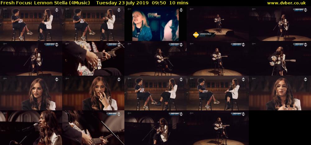 Fresh Focus: Lennon Stella (4Music) Tuesday 23 July 2019 09:50 - 10:00