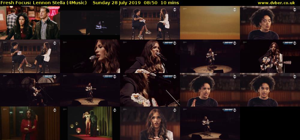 Fresh Focus: Lennon Stella (4Music) Sunday 28 July 2019 08:50 - 09:00