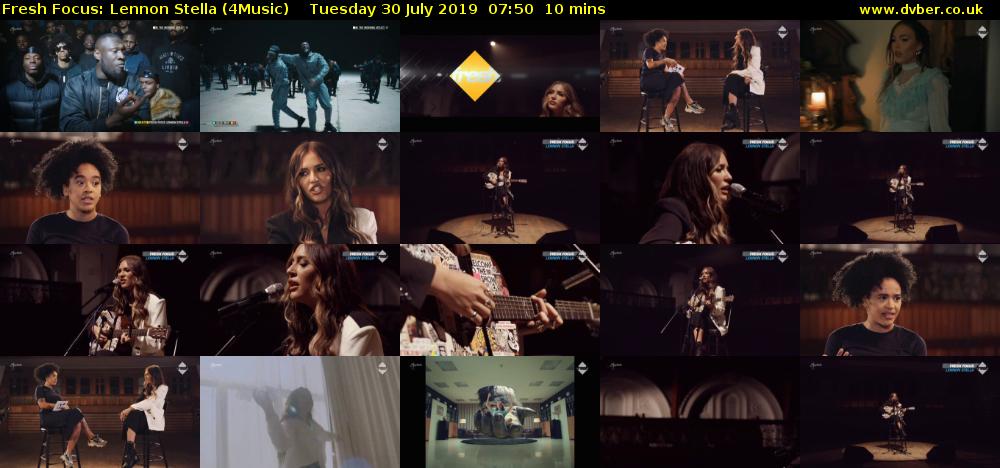 Fresh Focus: Lennon Stella (4Music) Tuesday 30 July 2019 07:50 - 08:00