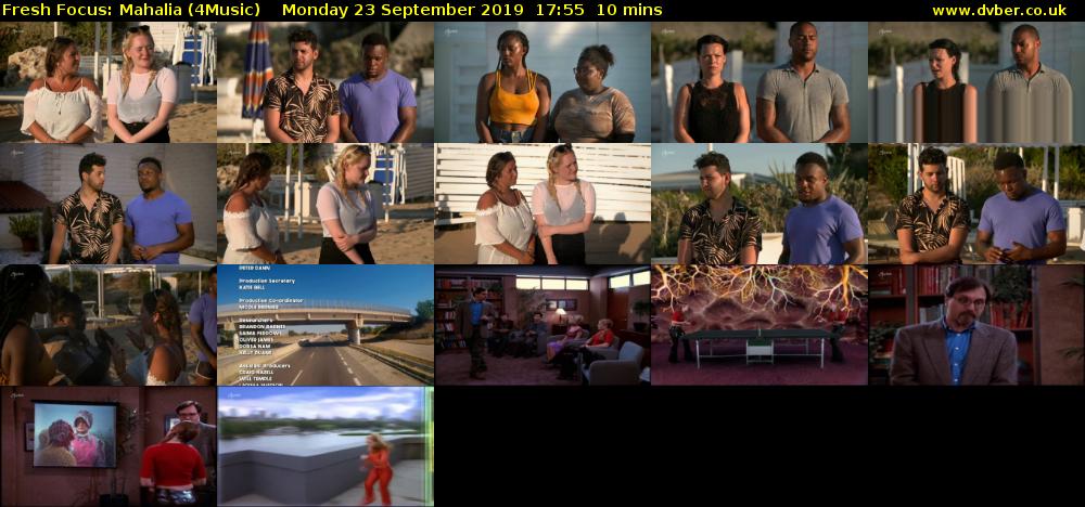 Fresh Focus: Mahalia (4Music) Monday 23 September 2019 17:55 - 18:05