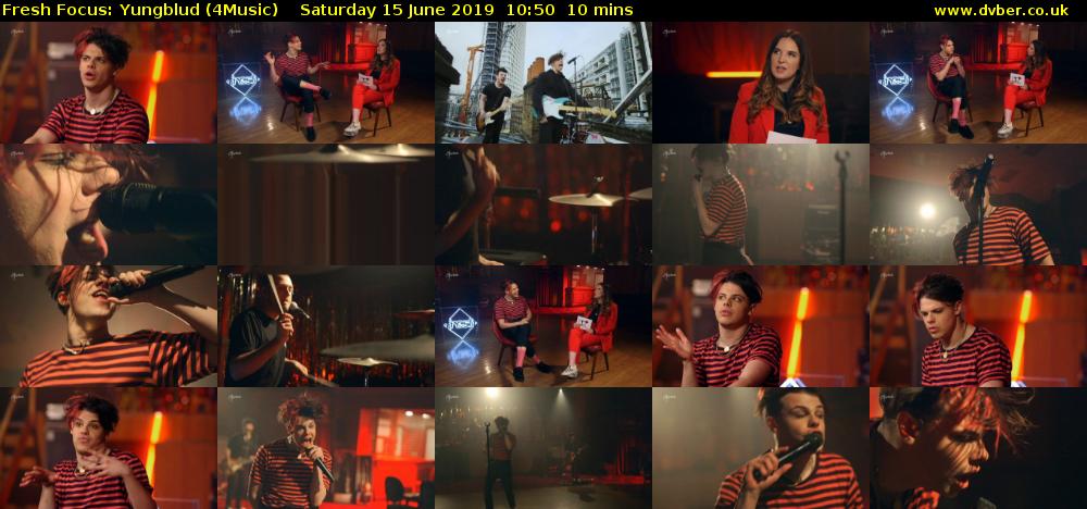 Fresh Focus: Yungblud (4Music) Saturday 15 June 2019 10:50 - 11:00