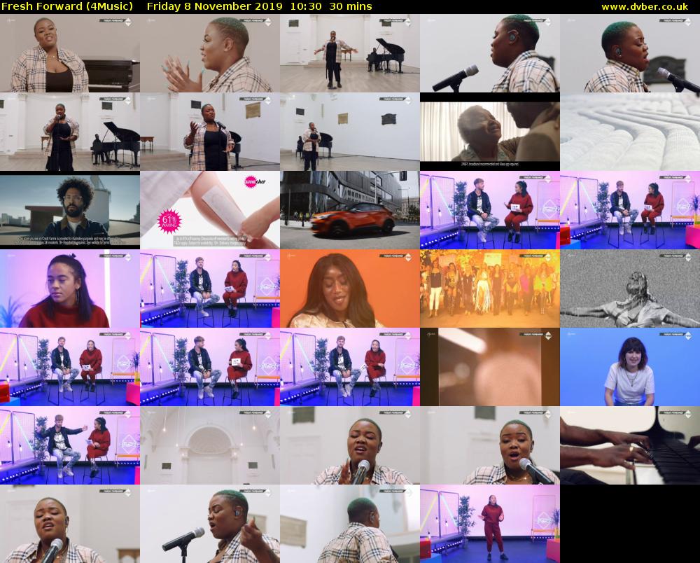 Fresh Forward (4Music) Friday 8 November 2019 10:30 - 11:00