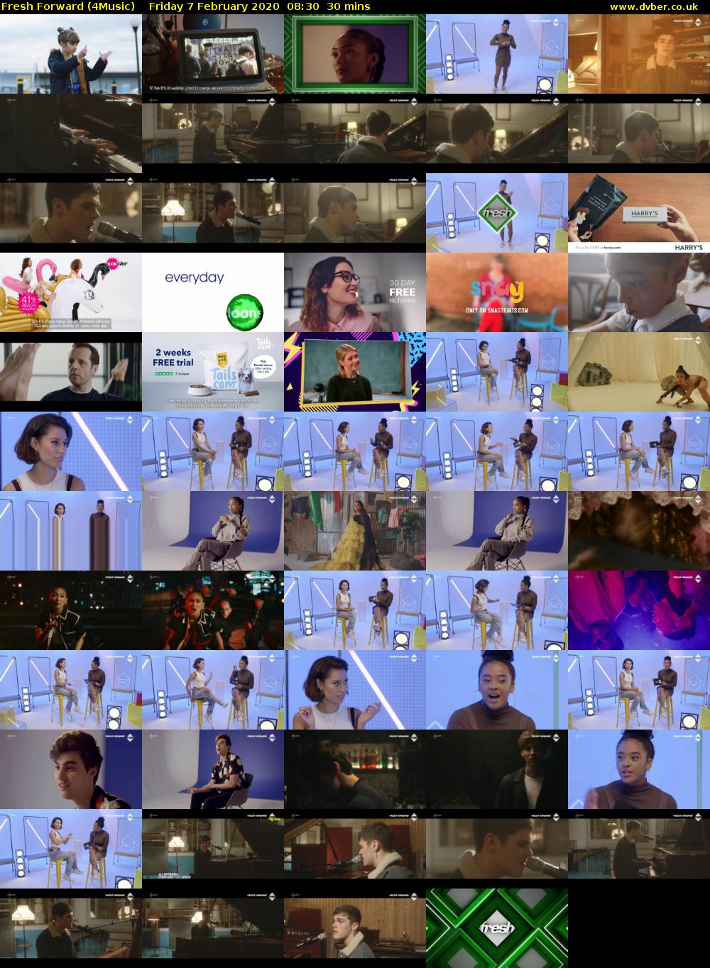 Fresh Forward (4Music) Friday 7 February 2020 08:30 - 09:00